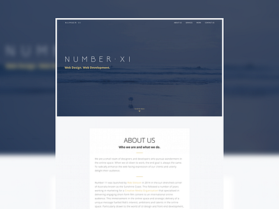 Number11.co css html onepage website