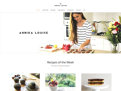 Annika Louise baking foodie healthy organic recipes website