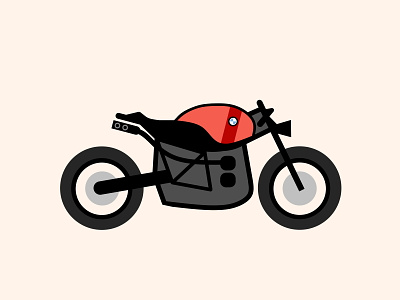 BMW R9T Motorcycle MkII bike bmw design graphic design illustration motor motorbike motorcycle r9t red