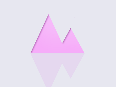 Mountain Peaks colour design edinburgh graphic mountain pink scotland shadow shape triangle