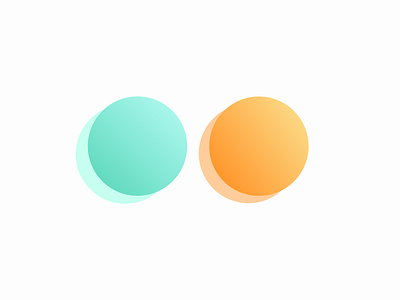 Mint and Tangerine blue circle design edinburgh gradient graphic illustration logo scotland shape