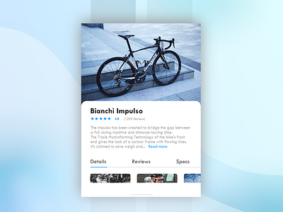 Bianchi Impulso Card bianchi bicycle bike blue colour design edinburgh gradient graphic italian logo photography scotland shape