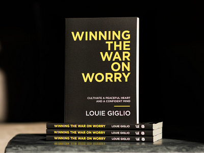Winning The War On Worry book church cover design graphic design photoshop publishing social typography