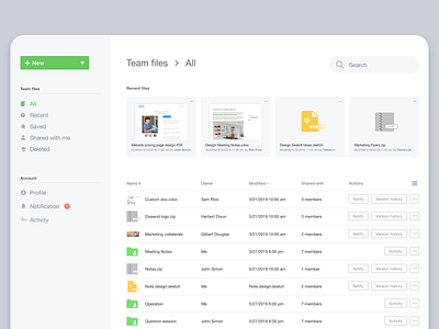 File Manage Concept Design