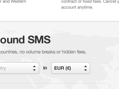 ound SMS map select sms web