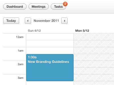 Very early meeting! button calendar meeting
