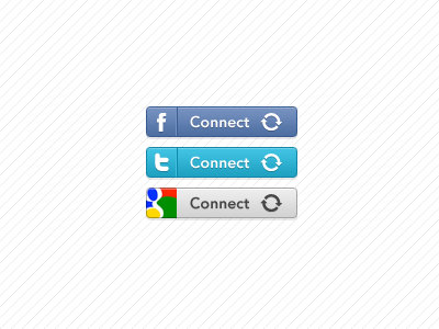 Some quick connect buttons button facebook google twitter