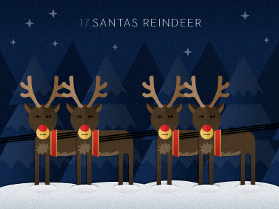 No.17 SANTAS REINDEER xmas