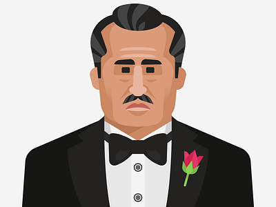 Vito Corleone 2d animation adobe illustrator animation character character design design flat character flat design graphic design illustration motion graphics