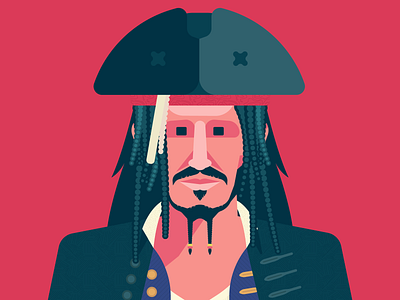 Jack Sparrow 2d animation 2d character adobe illustrator after effects animation character characterdesign design flat character graphic design illustration motion motion graphics