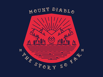 The Story So Far badge badge design band branding california camping design graphic design illustration logo monoline mountain outdoor punk sunrise ui