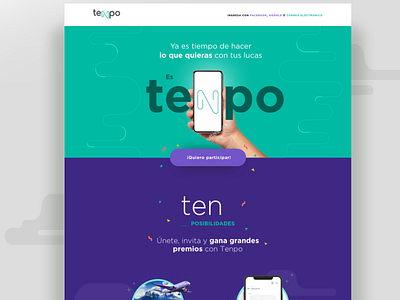 TENPO brand design cellphone design mobile uidesign vector web design web site webdesign