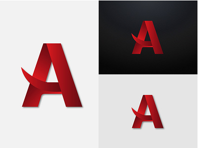 "A" Letter Logo company logo design icon illustration logo vector