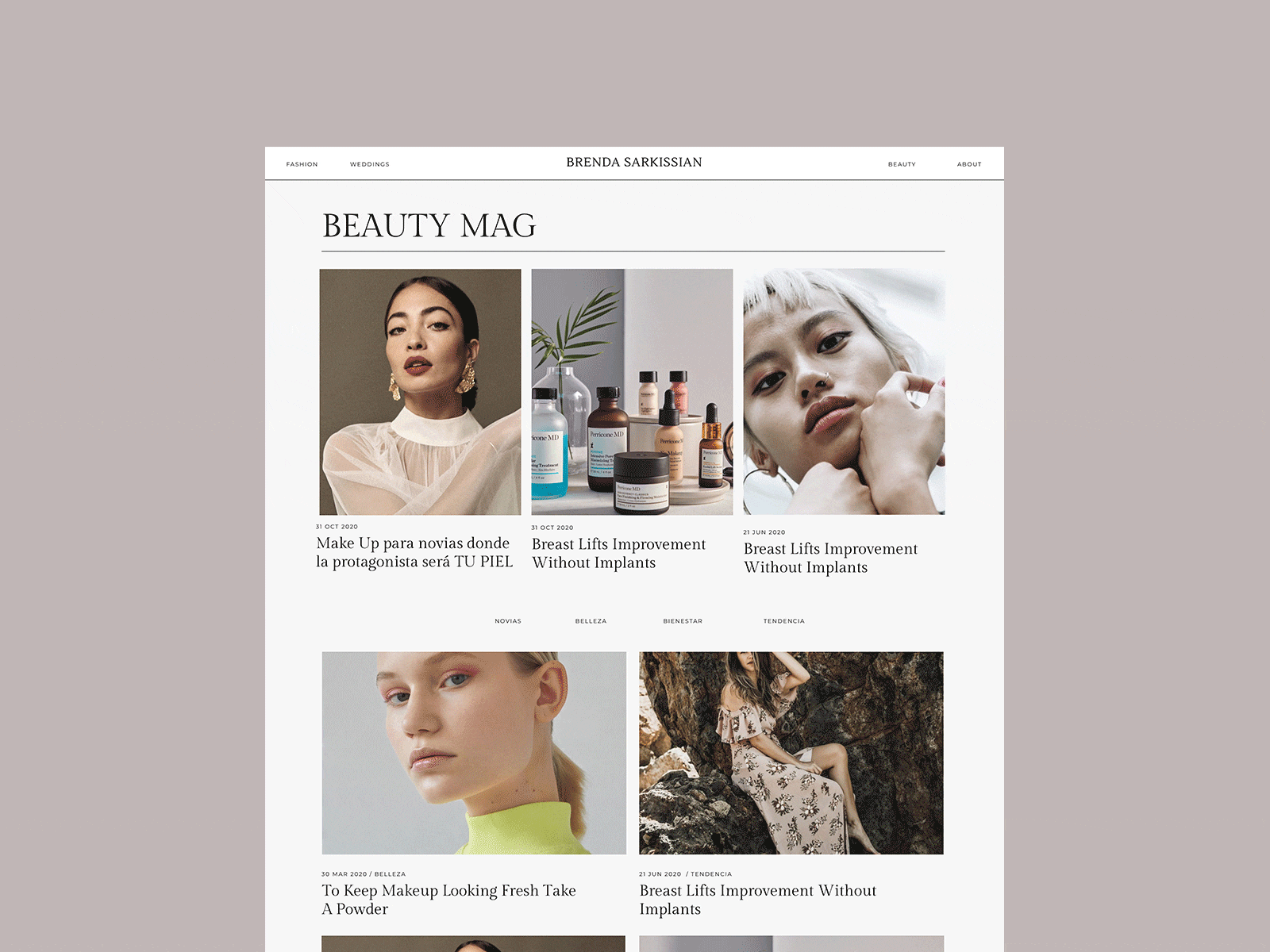 Makeup Artis magazine fashion magazine makeup artist photograph portfolio website