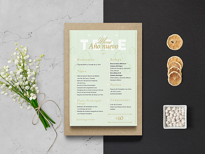 Christmas & New year - Menu design branding celebration food menu restaurant