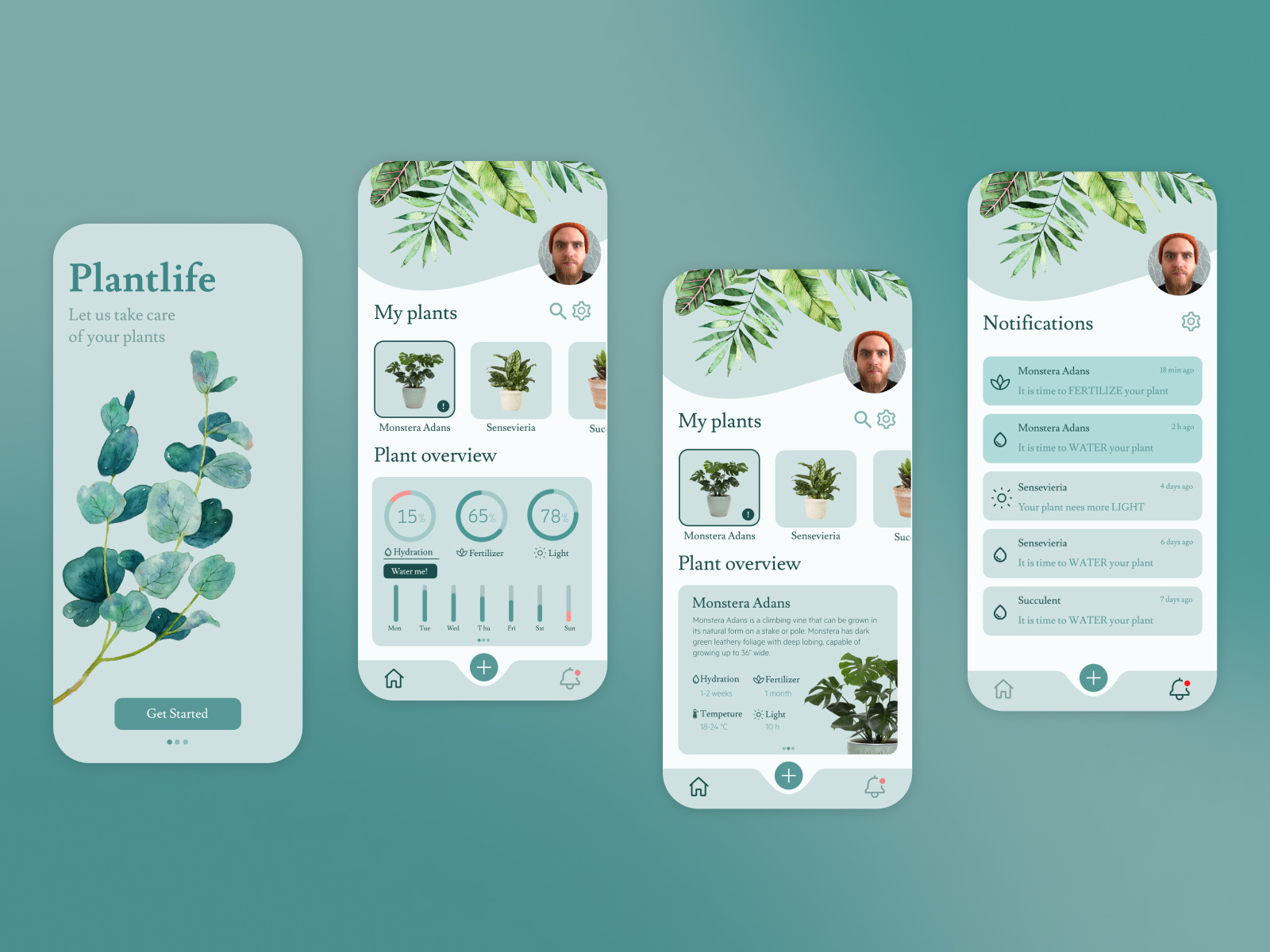 Plantlife - plant care app by Karol Kozłowicz on Dribbble