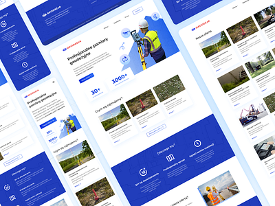 Geodezja - surveying company responsive web design