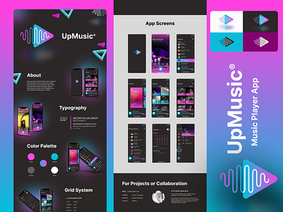 UpMusic- UX/UI Design app app design design illustration logo mobile app ui ux vector