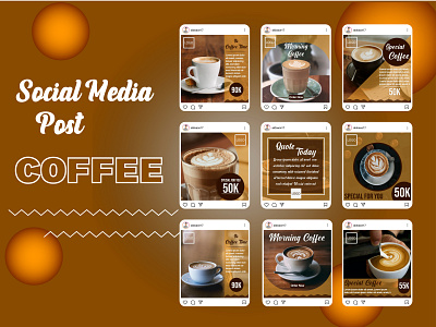 Social Media Post Coffee facebook garphicdesign instagram socialmediadesign