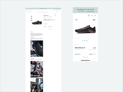 Visual exploration desktop e commerce product page product page design