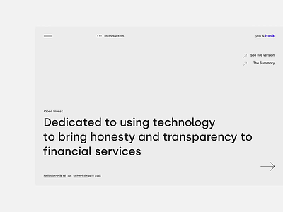 Tonik - Case study case casestudy long page portfolio