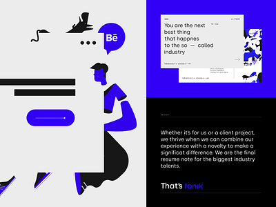 Tonik - Behance preview behance presentation