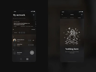 Reach out app design