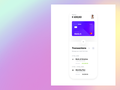 Transactions - Visual exploration app mobile