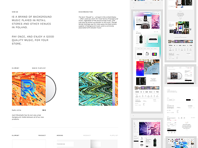 Music store - Behance gradient music prowling wolves store