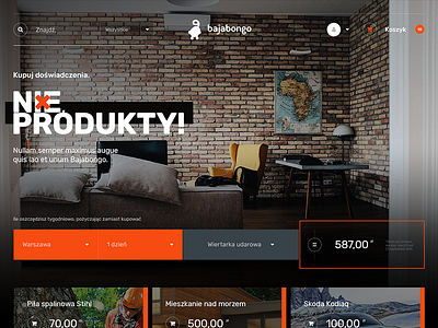 B 2.0 - HomePage colour colourful comparision flat grid home page tickets