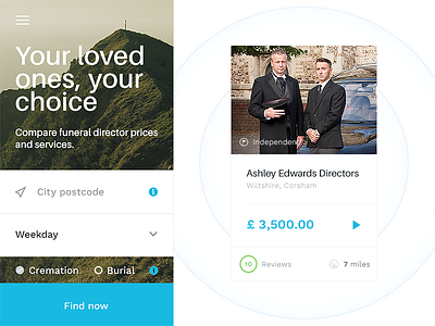 Funeral - Timemachine booking brand changes filters funeral tests