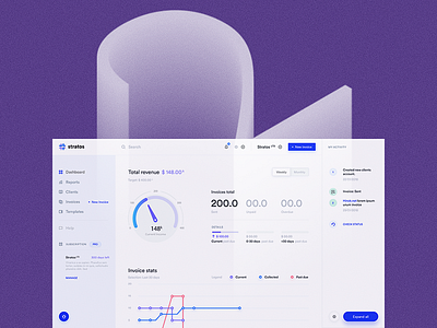 Invoices 1.25 - Dashboard dashboard finanace financial graph list statistics