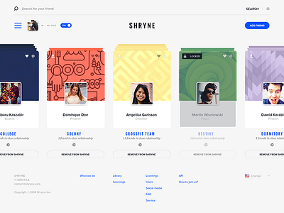 Shryne - Design like it's 2014 dashboard design grid search shryne