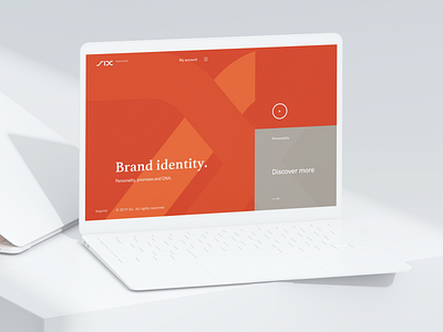 Six (Look&Feel) brand portal concept concept app design login orange prototypes register six ux design ux ui web