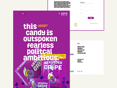 1908 - Candy.co candy character color freedom grid happy illustration joyfull kids long page product page taste ux ux ui workflow