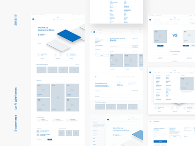 E-commerce - LO/FI Wireframes