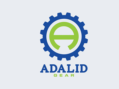 Adalid Gear Logo brand identity branding graphic design letterhead logo minimal