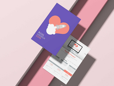 Blog Launch Love Logo brand identity branding graphic design heart logo minimal