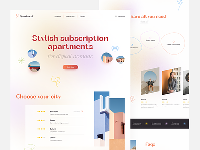 Opendoor Home Page apartment design home page interface landing page real estate rent scroll summer ui uidesign ux