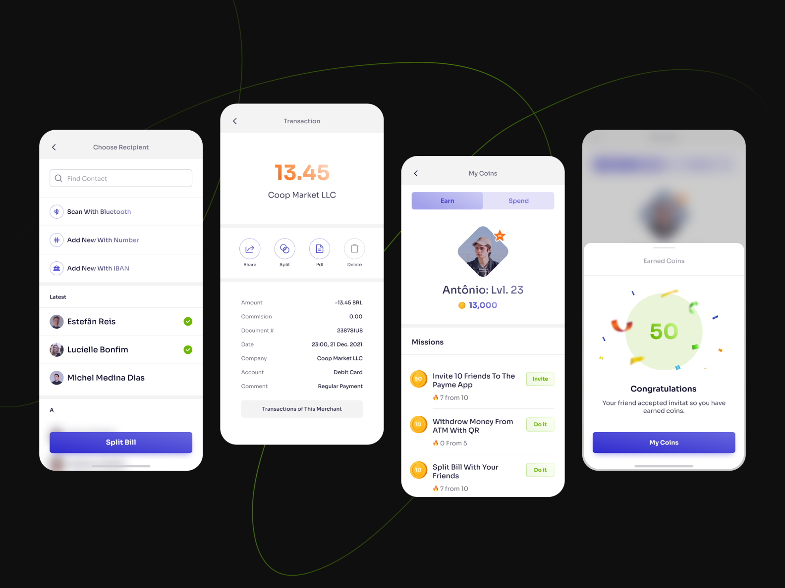 Fintech app exploration by Ana Toidze on Dribbble