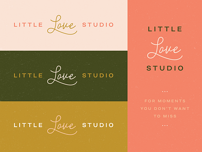 Little Love Studio branding branding and identity card design feminism gift handlettering lettering little logo love pink studio typography