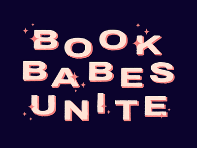 Book Babes Unite babe blue bold book design feminism illustration knowledge learn learning pink read reading reading app smart texture thriller typography vector