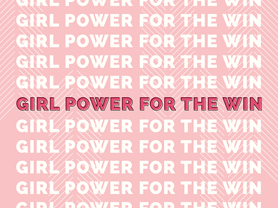 Girl Power for the Win // LadyBoss feminism girl girl power lady boss pattern pink typography