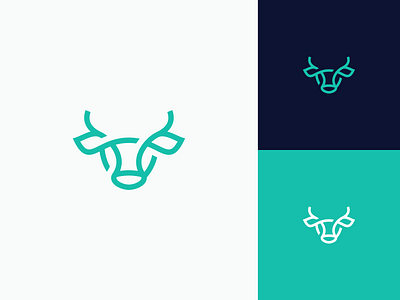 Line style cow icon