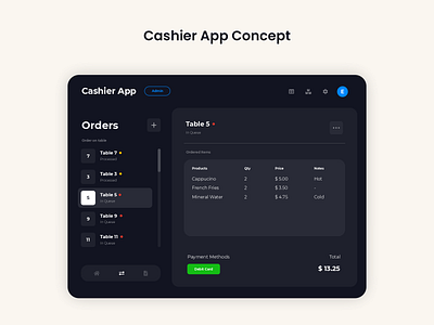 Cashier App Concept