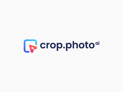 crop.photo ai ai artificial intelligence branding crop photo design graphic design icon iconic logo vector