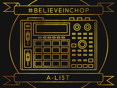 Believe In Chop illustrator logic mixtape mpc music photoshop superflat