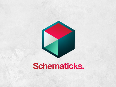 Schematicks Logo concept gradient helvetica logo pastelle vector