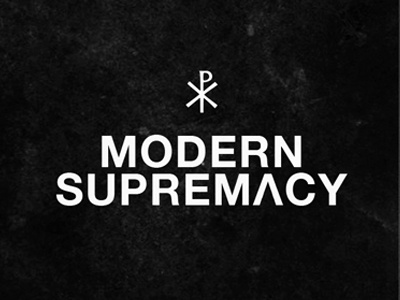 Modern Supremacy black branding bw class helvetica logo marble medium noir photoshop white