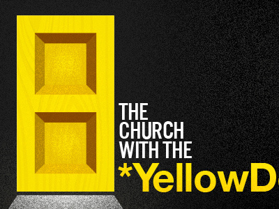 Yellow Door church comb design door helvetica illustrator light logo photoshop us101 yellow
